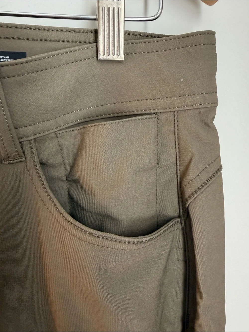 Prana Straight Fit Hiking Pants Women’s Size 10 Regular Green Stretch Outdoor - Picture 4 of 10
